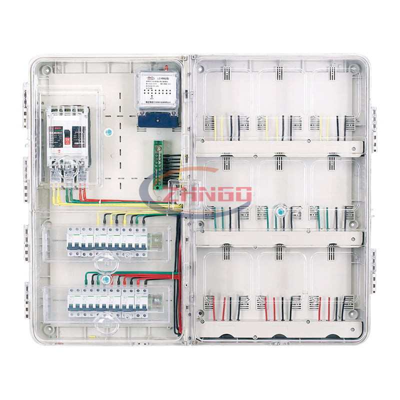 左右結(jié)構(gòu)單相九表位電子式 ( 全透明 )